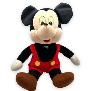 Vintage Applause Musical Mickey Mouse 10" Disney plush Retro Figurine Distressed